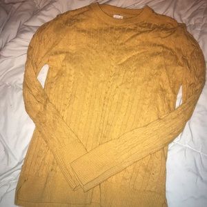 Cable knit sweater